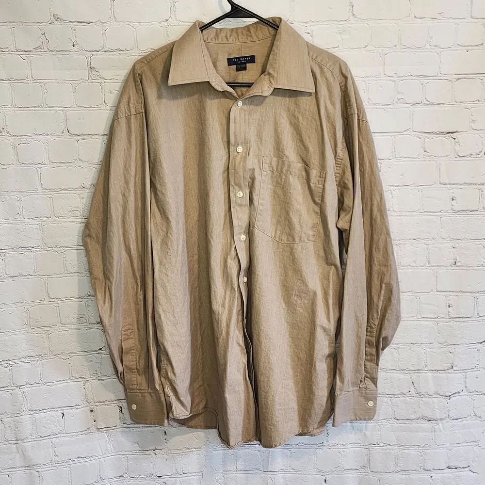 Men's Ted Baker London button down longsleeve, size Large